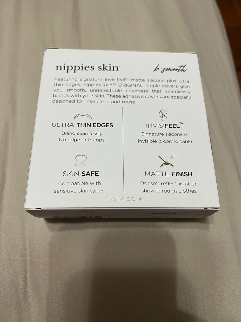 Original B-SIX Adhesive Nipple Covers - Hazelnut color